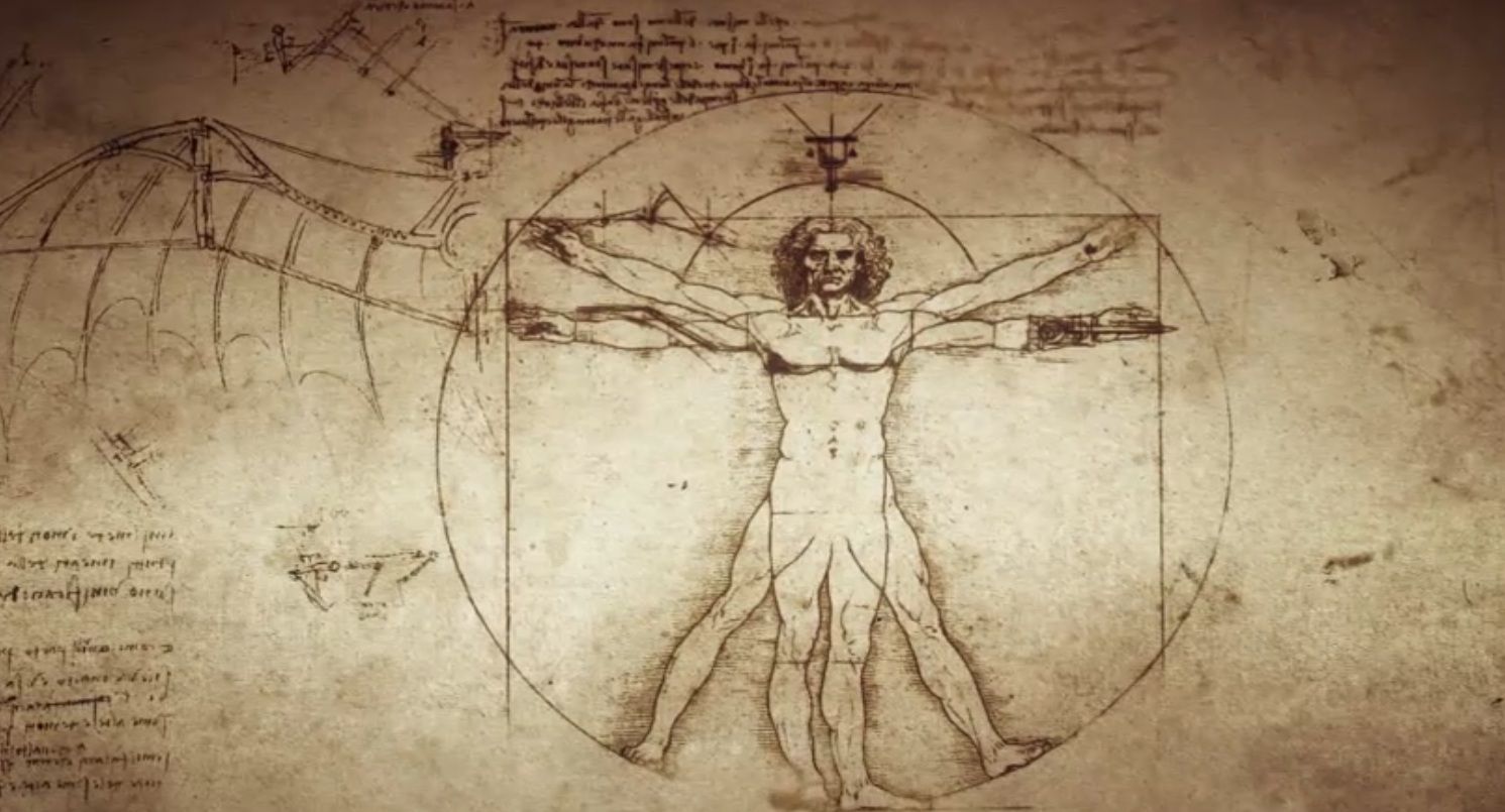 vitruvian man wallpaper 1280x800