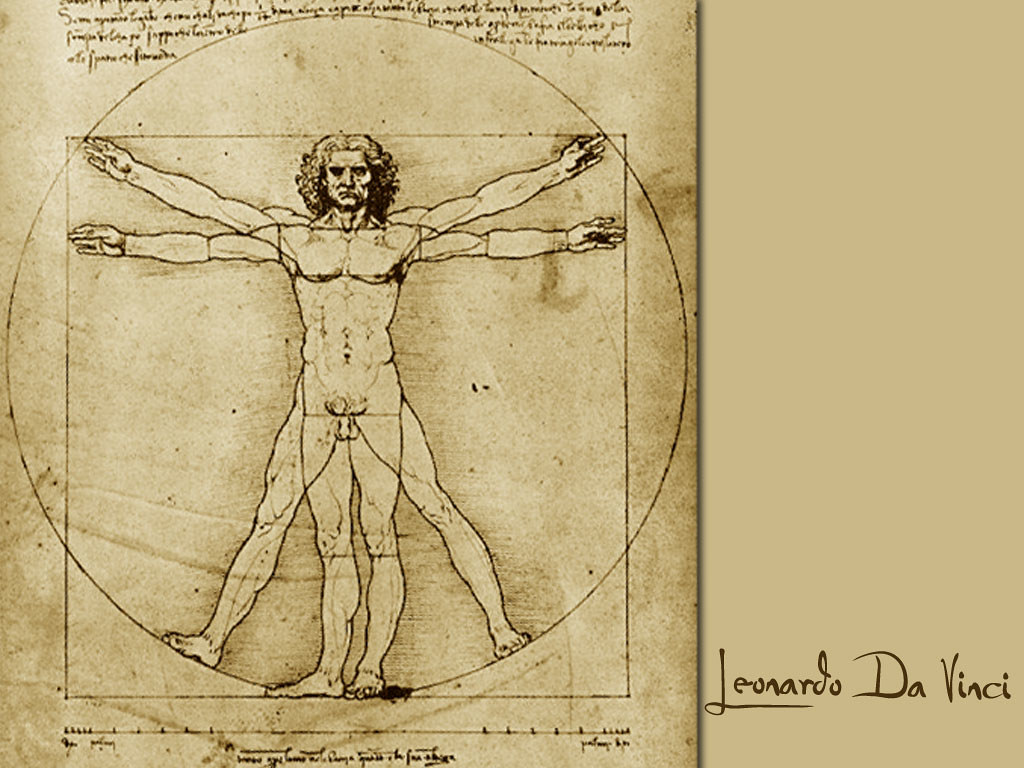 vitruvian man wallpaper 1280x800