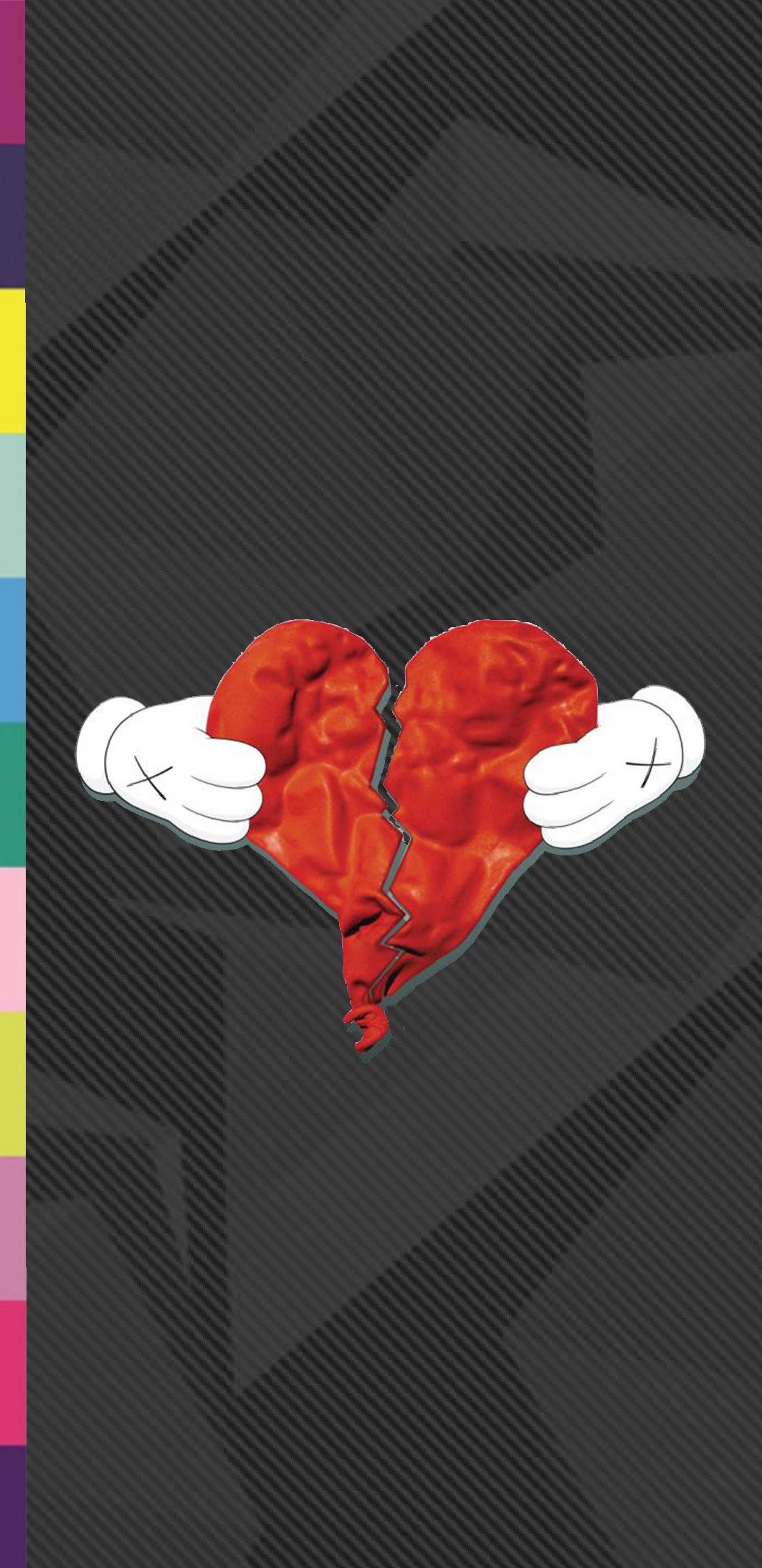 A dark mode 808s and heartbreak wallpaper I put together: Kanye