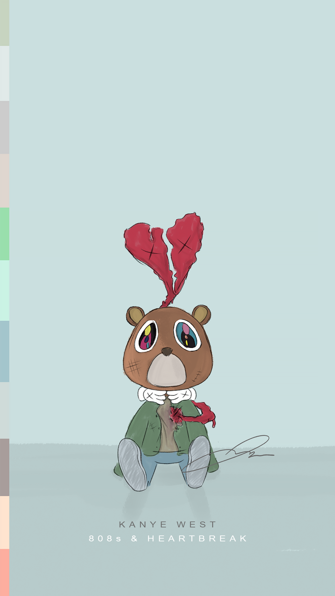 Phone wallpaper of my 808s and Heartbreak art!: Kanye