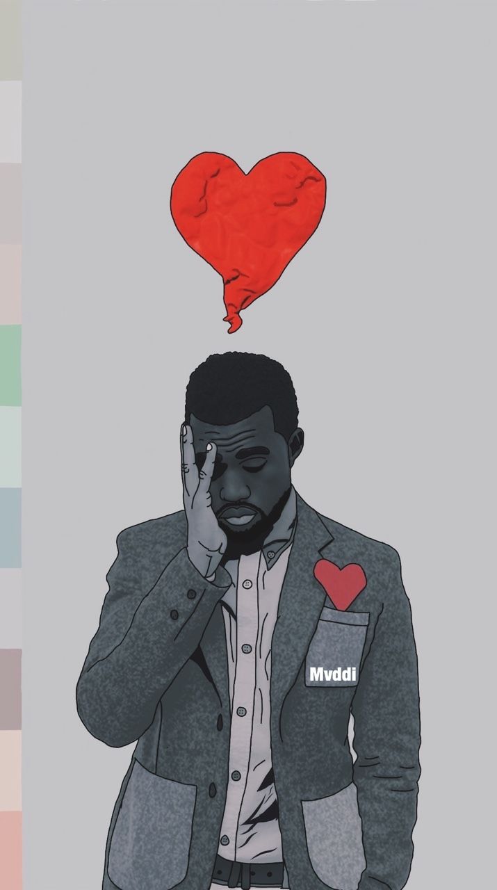 Kanye West Fashion Style. Kanye west wallpaper, Heartbreak art, Music album art