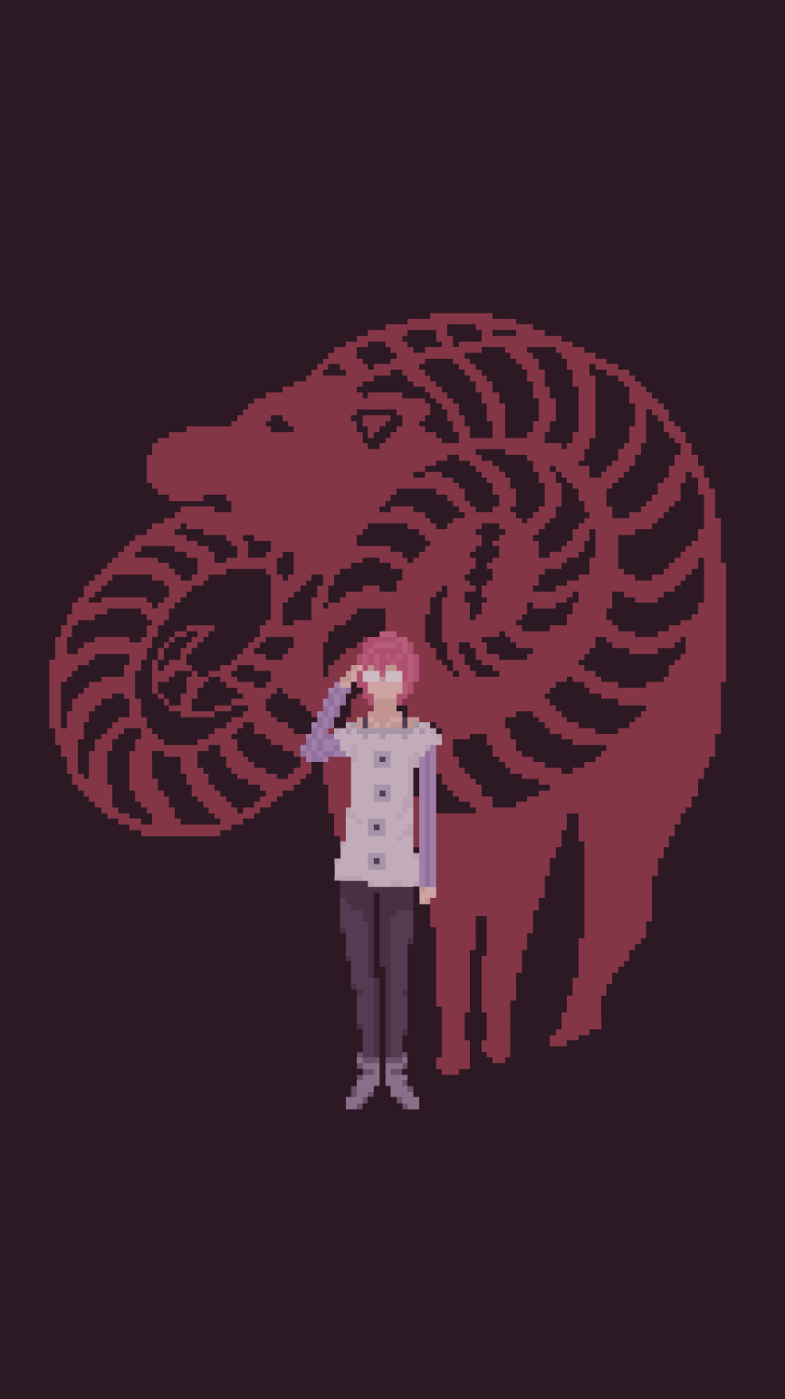 I Made A Darker Wallpaper Version Of U V055K's Gowther Pixel Art, Please Enjoy :): NanatsunoTaizai