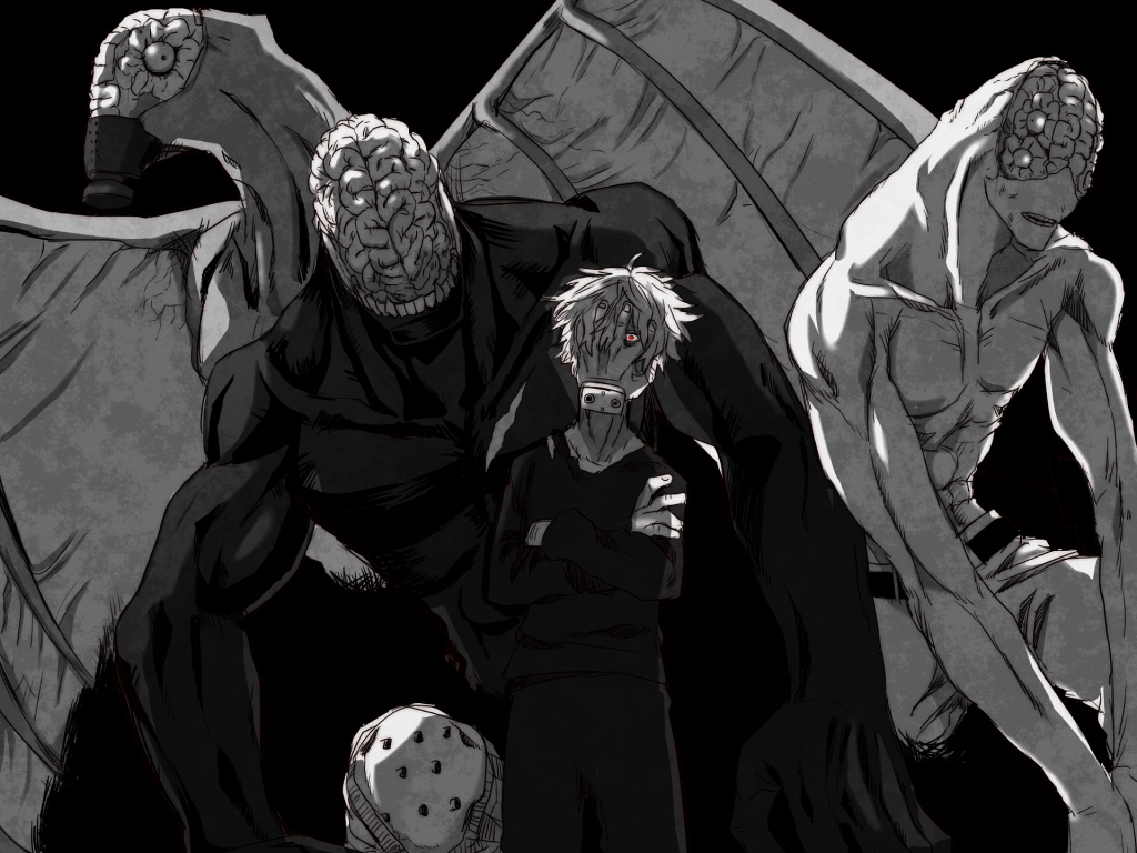 Desktop Wallpaper Noumu, Tomura Shigaraki, Boku No Hero Academia, My Hero Academia, Anime, Monochrome, HD Image, Picture, Background, 1bhgpe