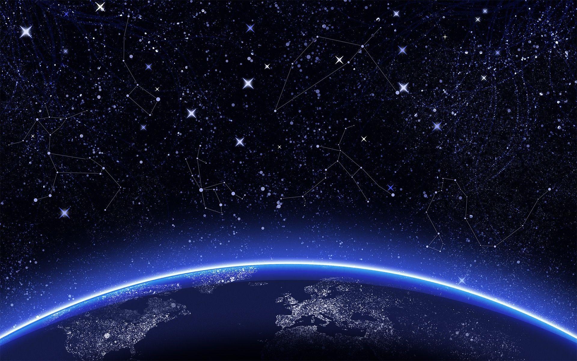 Awesome Night Sky Stars Desktop Wallpaper HD wallpaper