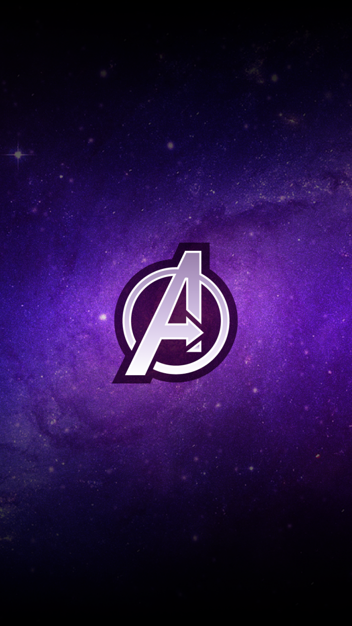Avengers, logo, purple, minimal wallpaper. Marvel image, Marvel background, Avengers logo