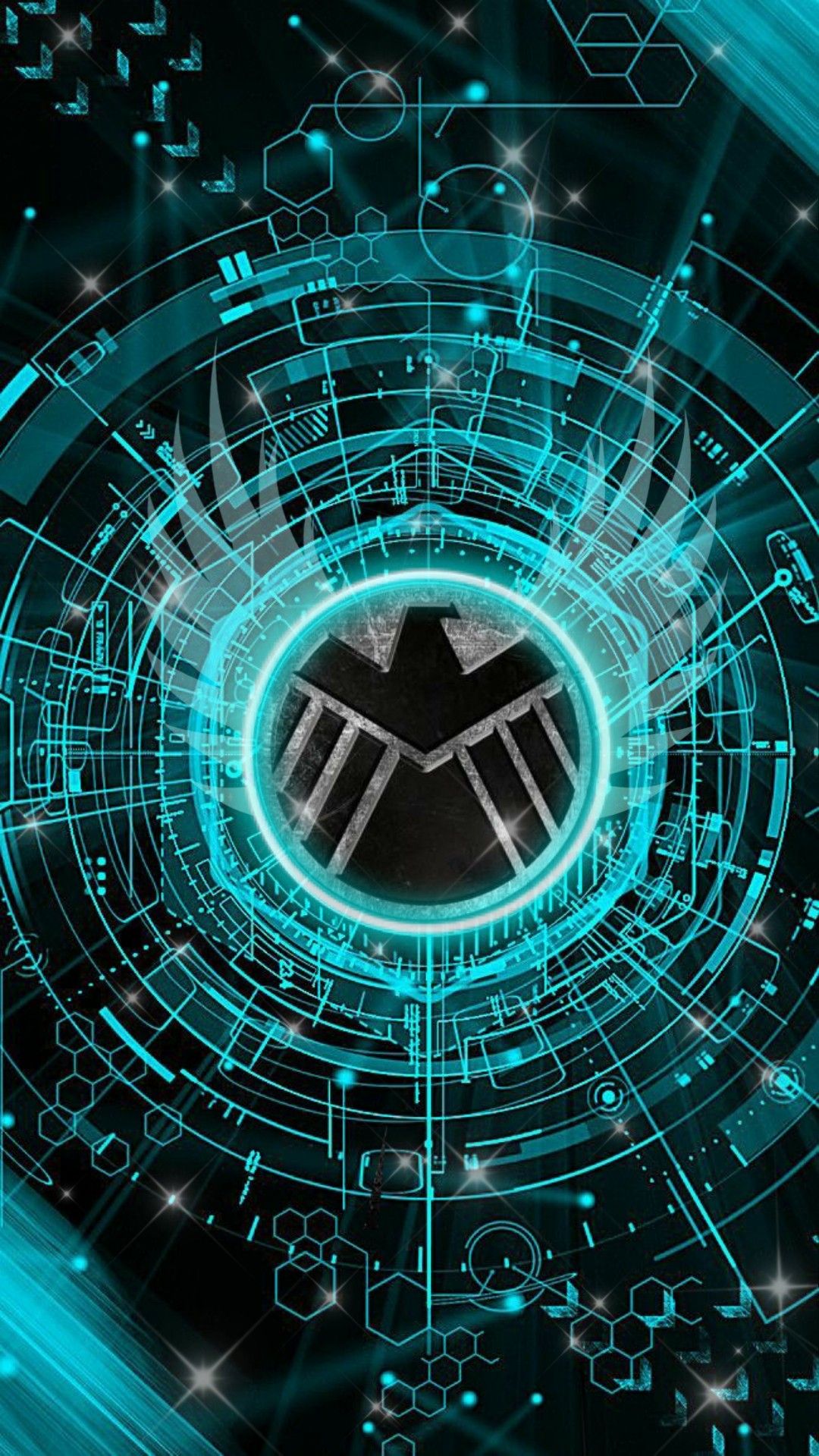 Agents of Shield wallpaper blue aesthetic. Marvel lights, Marvel image, Marvel wallpaper