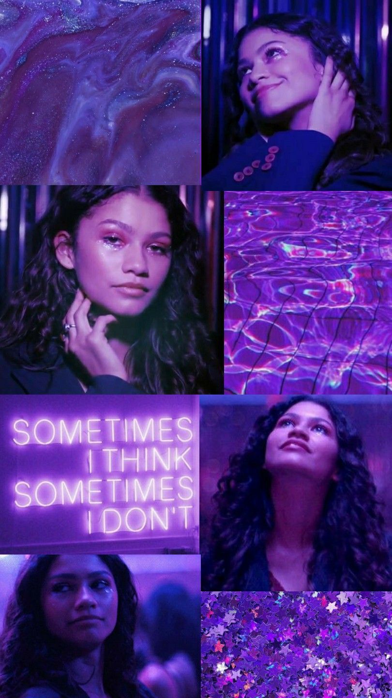 Euphoria Wallpaper- Zendaya •euphoria aesthetic. Purple aesthetic, Neon aesthetic, Euphoria