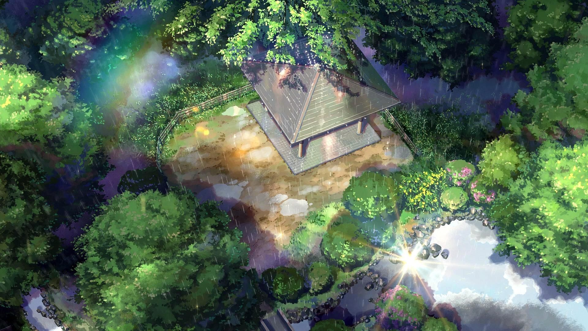 Anime Garden Wallpaper