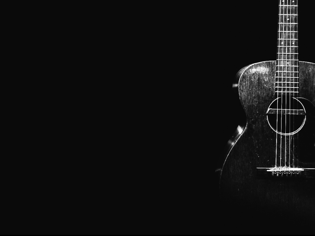 Free download Acoustic Guitar Wallpaper Black And White Image [1024x768] for your Desktop, Mobile & Tablet. Explore Guitar Black Background. Guitar Black Background, Guitar Wallpaper, Bass Guitar Wallpaper