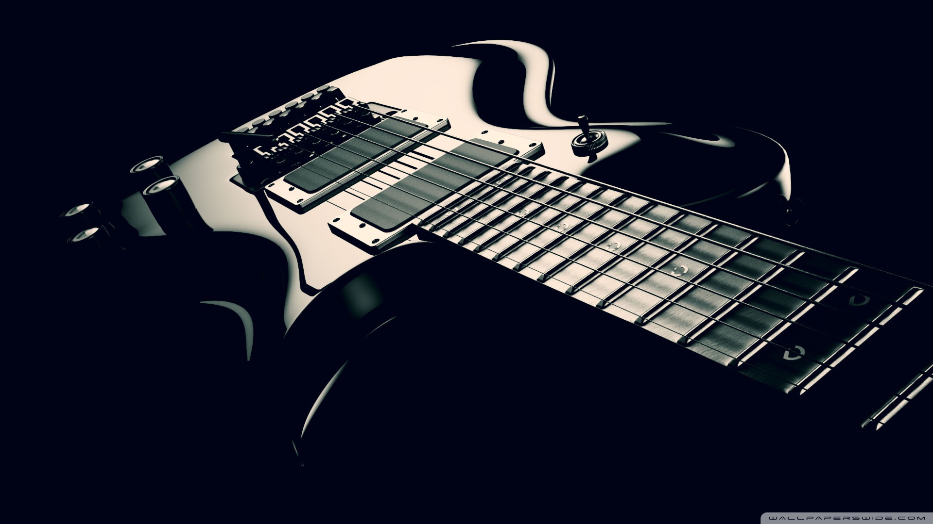 Electric Guitar Black and White Ultra HD Desktop Background Wallpaper for 4K UHD TV, Widescreen & UltraWide Desktop & Laptop, Tablet