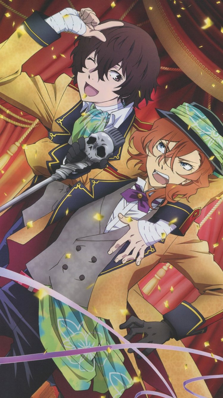 Chuya Nakahara and Osamu Dazai iPhone 7 750x1334 wallpaper
