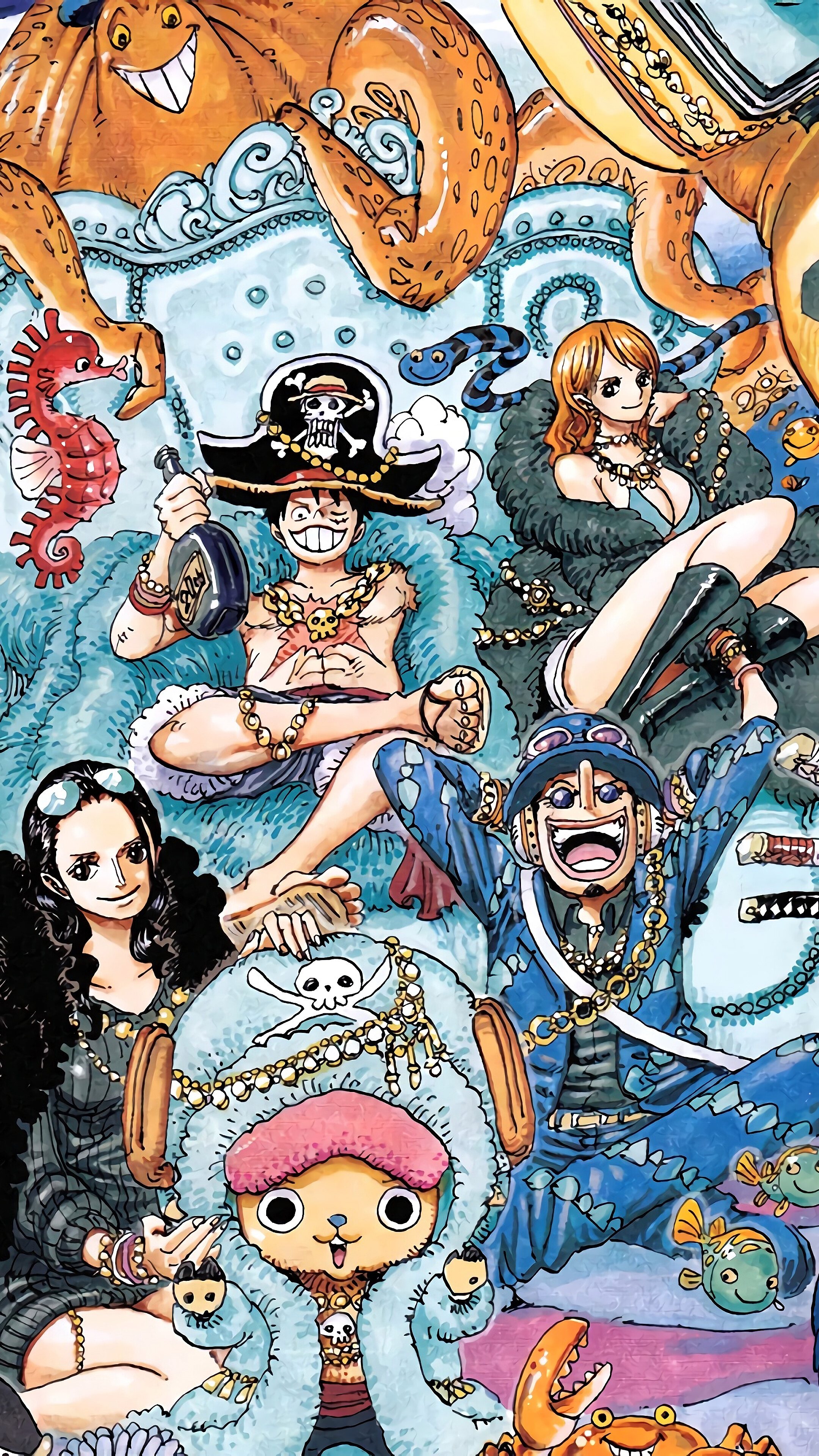 One Piece, Straw Hat Pirates, 4K phone HD Wallpaper, Image, Background, Photo and Picture. Mocah HD Wallpaper