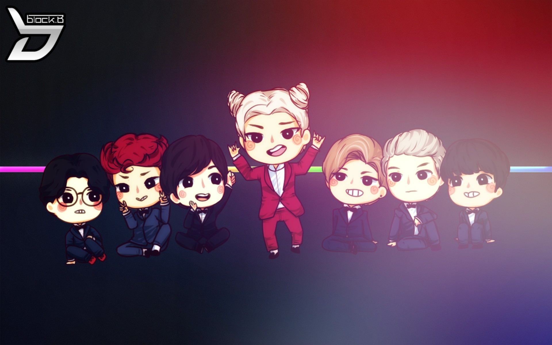 Zico, Jaehyo, P.O, U Kwon, Taeil, B Bomb, Musicians, K pop, Chibi, Park Kyung, Blockb, Korean Wallpaper HD / Desktop and Mobile Background