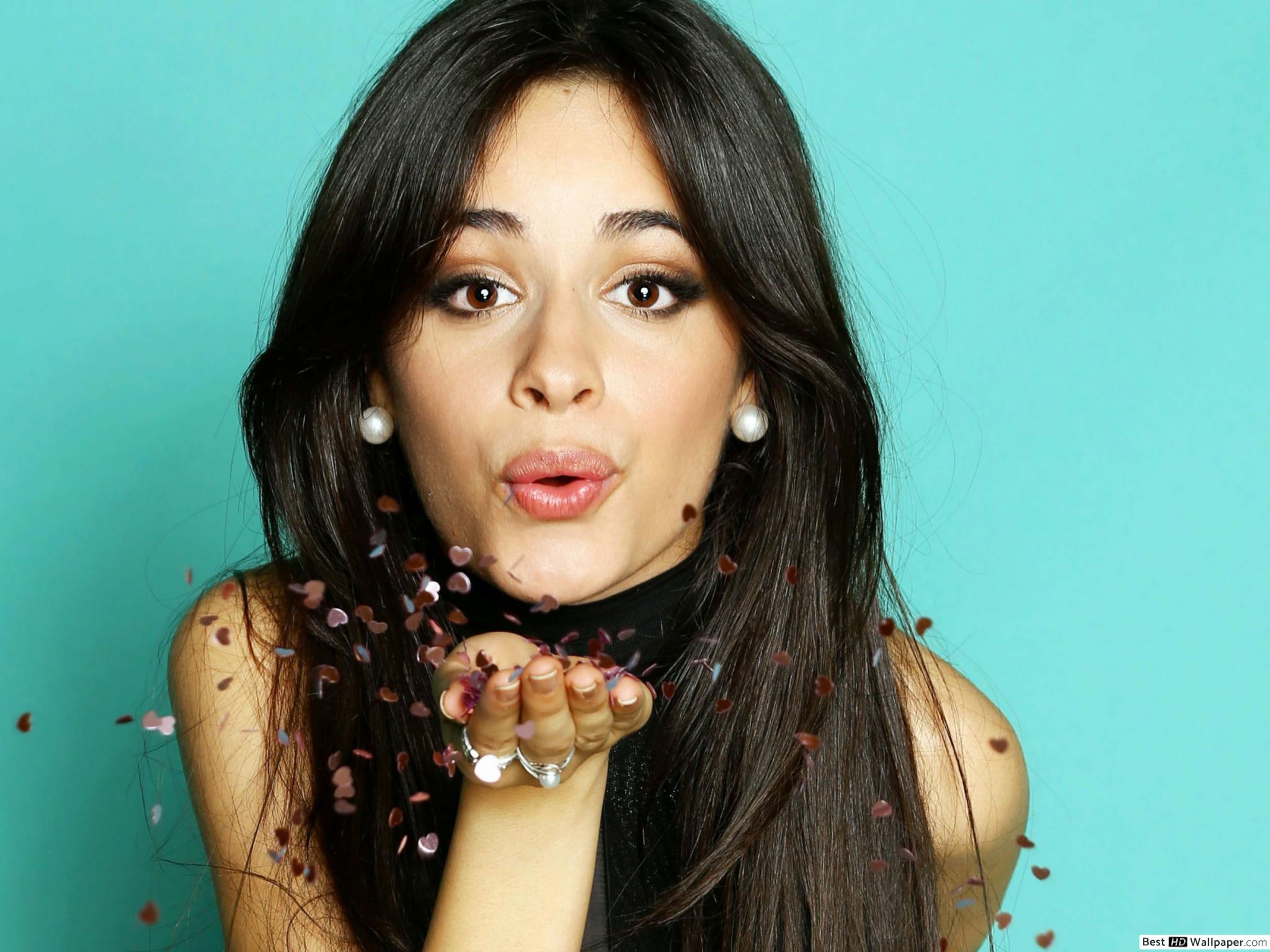 Camila cabello, blowing a kiss HD wallpaper download