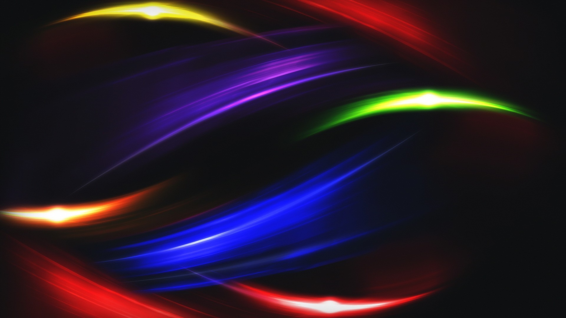 Wallpaper, colorful, neon, red, circle, light, color, wave, line, flame, computer wallpaper, fractal art 1920x1080