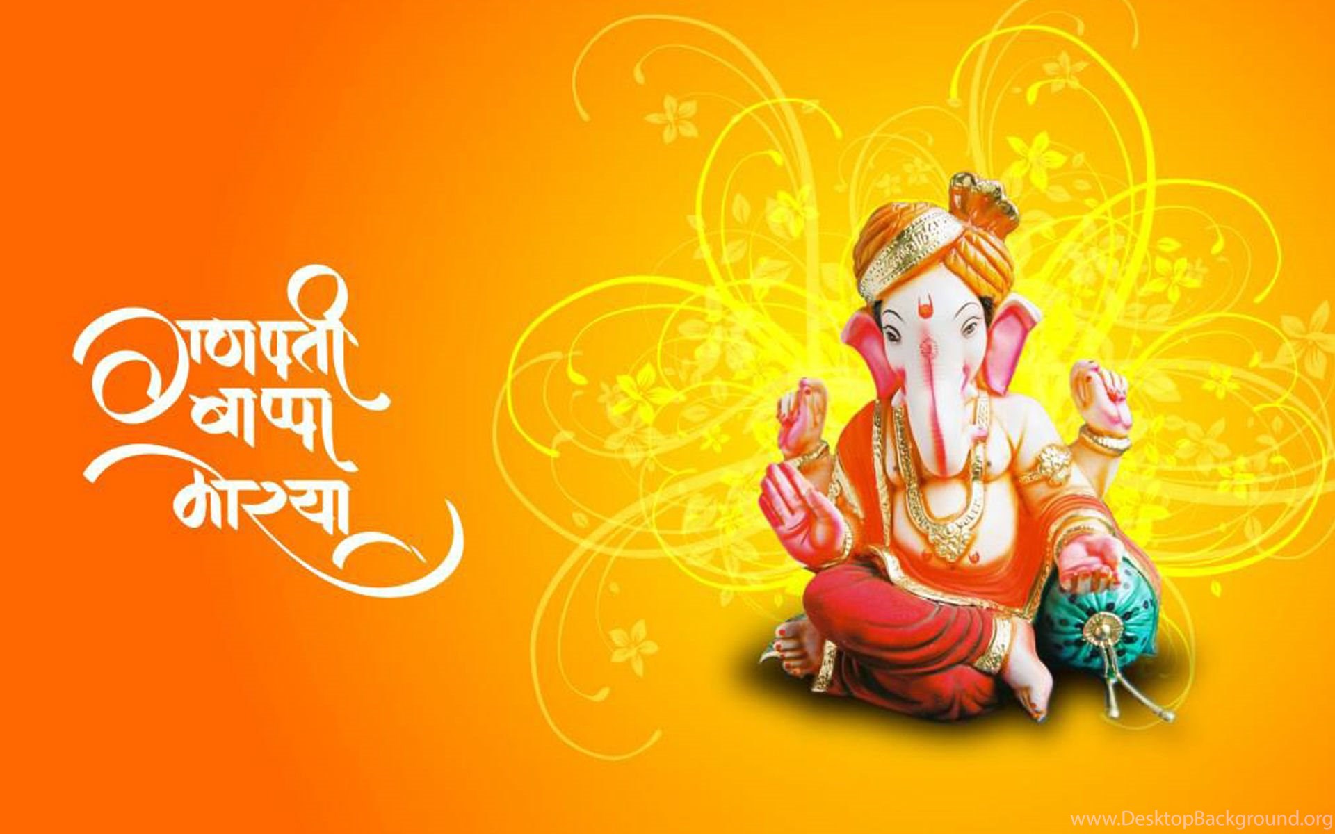Ganpati Bappa Morya HD Wallpaper Desktop Background