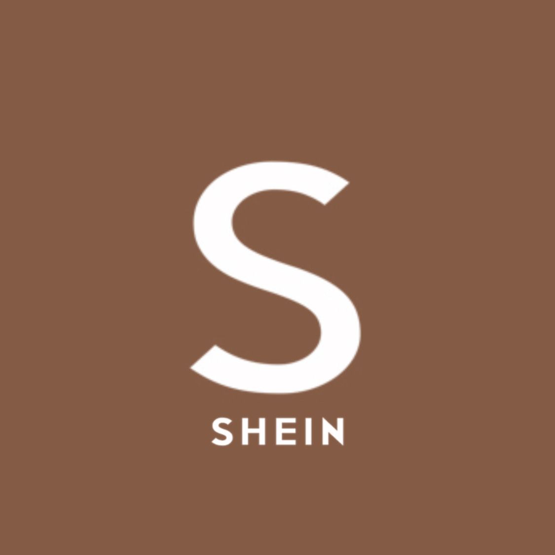 Shein” App icon (brown aesthetic). Ios app icon design, App icon, Ios icon