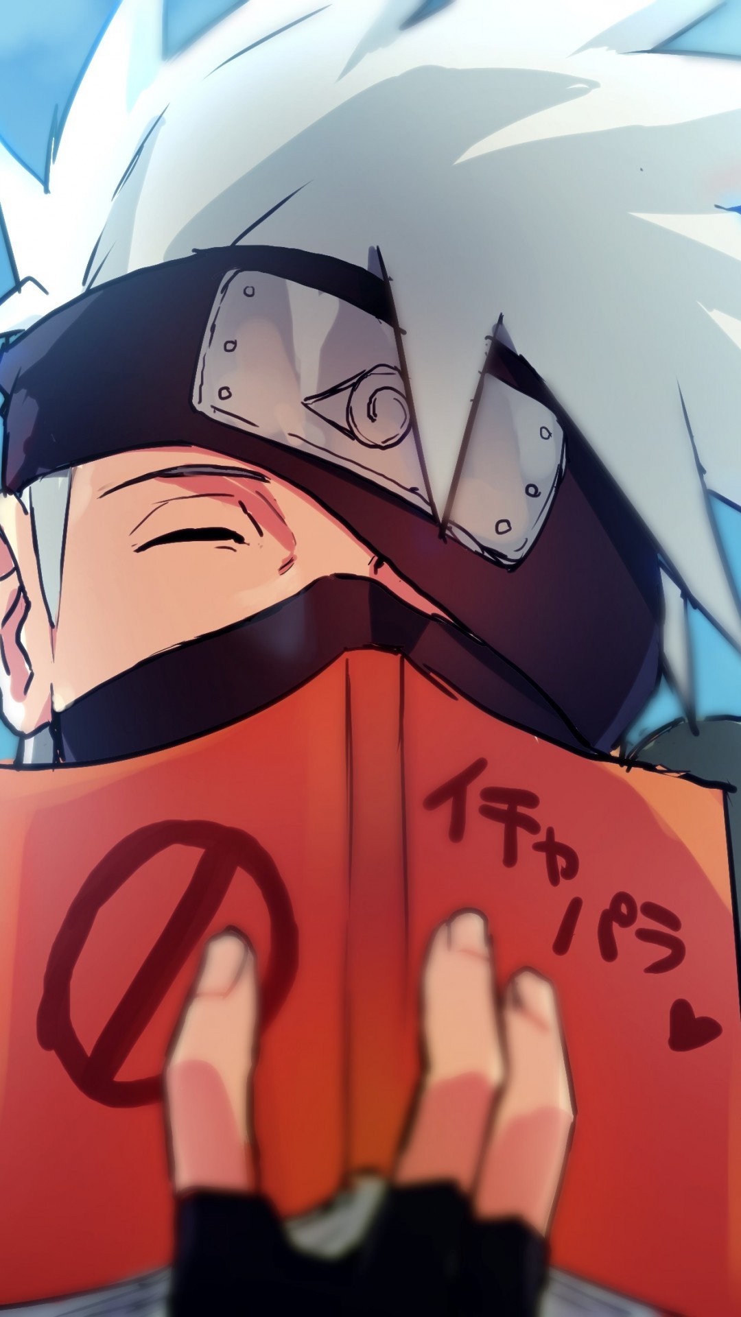Hatake Kakashi, Smiling, Mask, Naruto Hatake Wallpaper iPhone