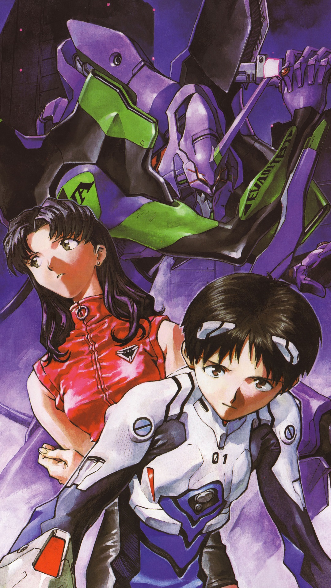 Neon Genesis Evangelion Misato Katsuragi Shinji Ikari.Samsung Galaxy Note 3 wallpaper 1080×1920