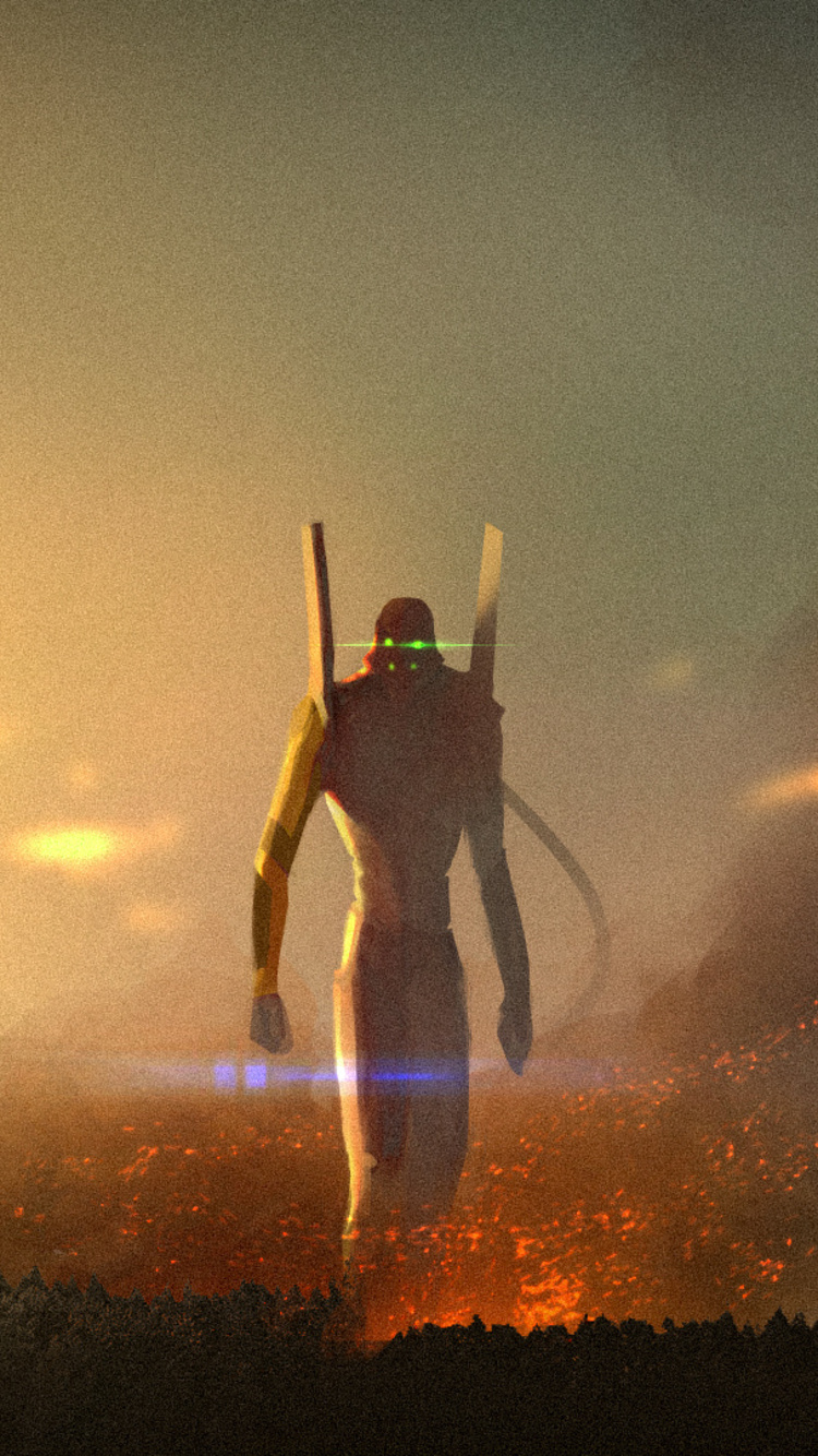 Neon Genesis Evangelion Eva Unit 02 iPhone 6, iPhone 6S, iPhone 7 HD 4k Wallpaper, Image, Background, Photo and Picture