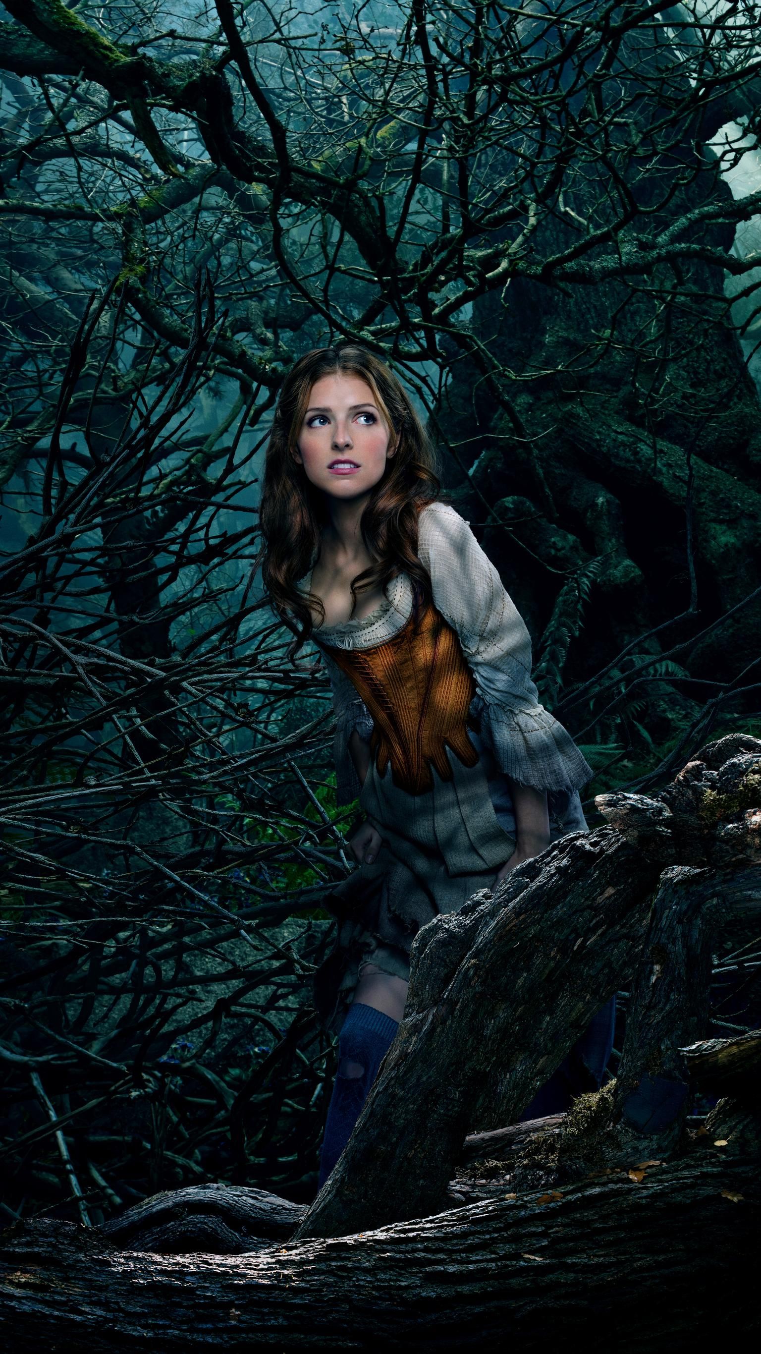 Into the Woods (2014) Phone Wallpaper. Moviemania. Into the woods movie, Anna kendrick, Disney live action movies