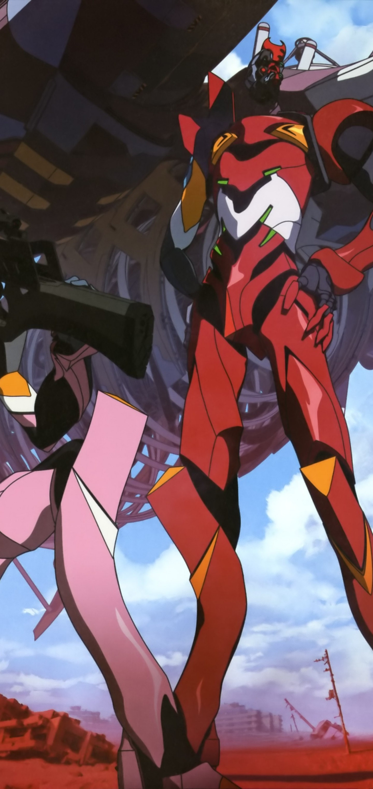 Download 1440x3040 Neon Genesis Evangelion, Evangelion Unit 02 Wallpaper For Samsung Galaxy Note Plus & S10 Plus