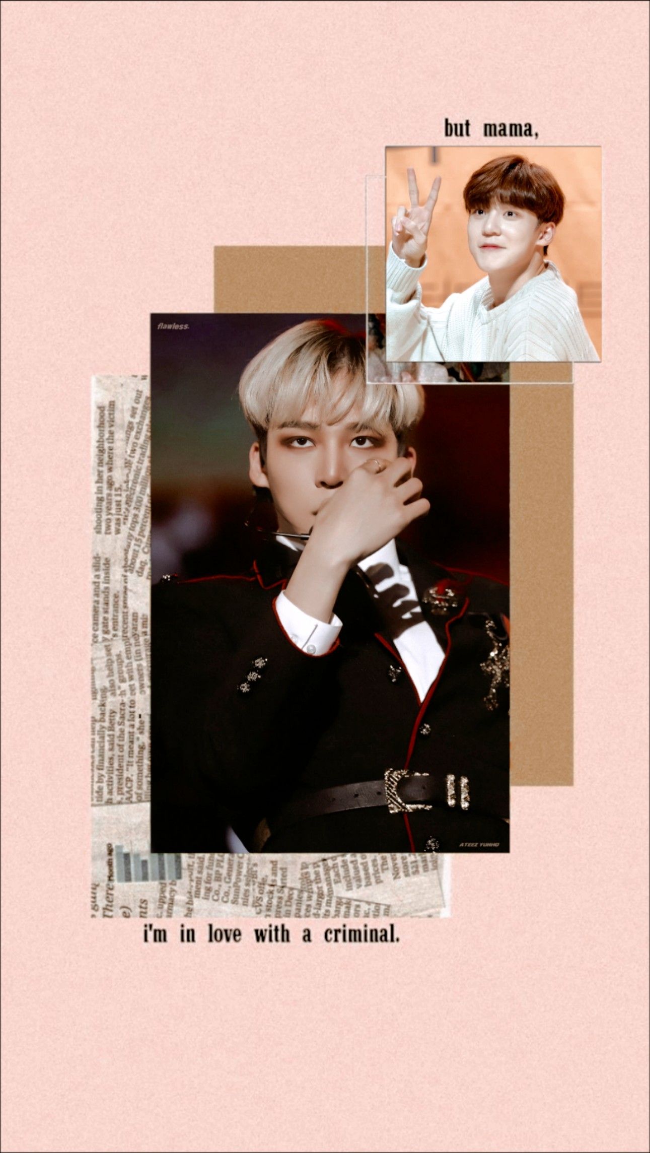 ateez wallpaper. jeong yunho kpop lockscreen. Kpop wallpaper, Wallpaper, Aesthetic wallpaper