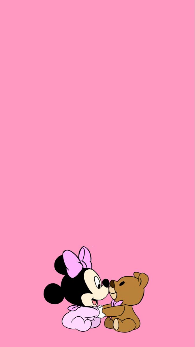 Pink Disney wallpaper- mini mouse. Disney characters wallpaper, Disney wallpaper, Cute cartoon wallpaper