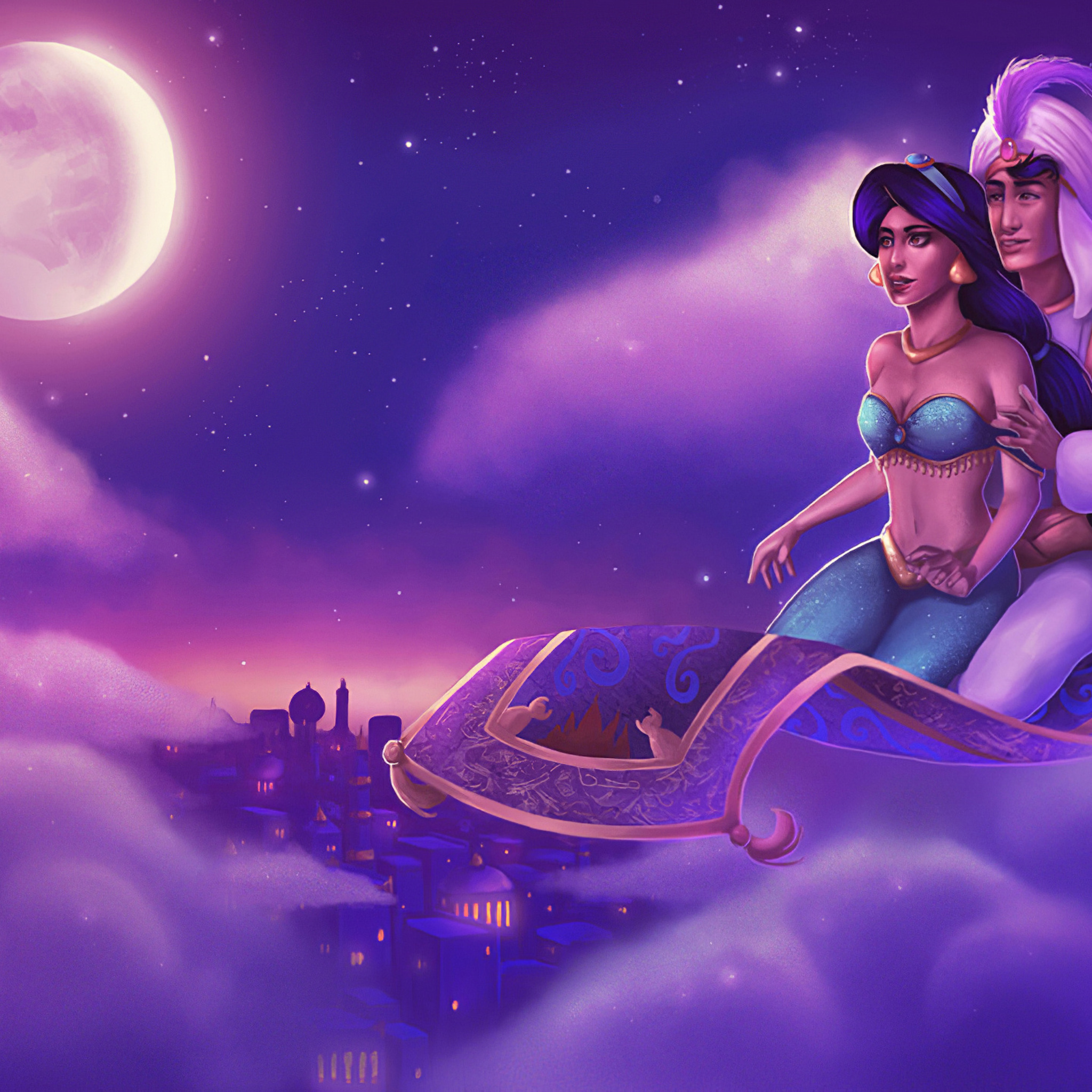 Aladdin Jasmine iPad Air HD 4k Wallpaper, Image, Background, Photo and Picture