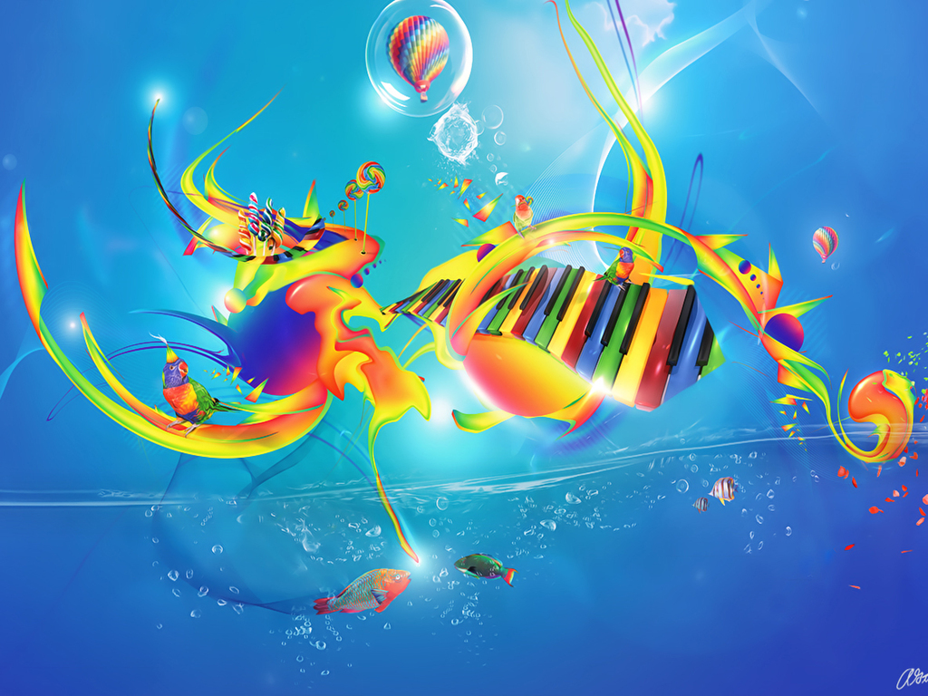Colorful Music Wallpaper