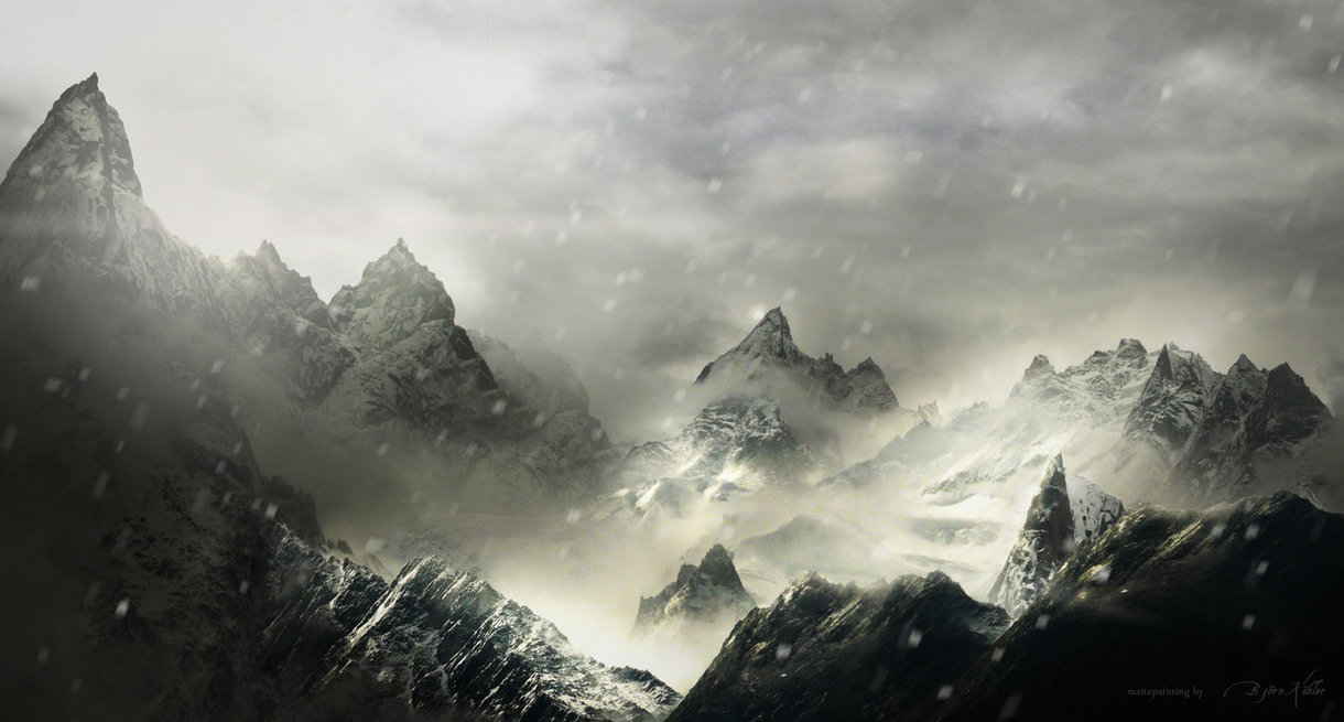 Free download misty mountains matte painting by racer1110 [1220x655] for your Desktop, Mobile & Tablet. Explore Misty Mountain Wallpaper. Misty Mountain Wallpaper, Misty Wallpaper, Frontside Misty Wallpaper