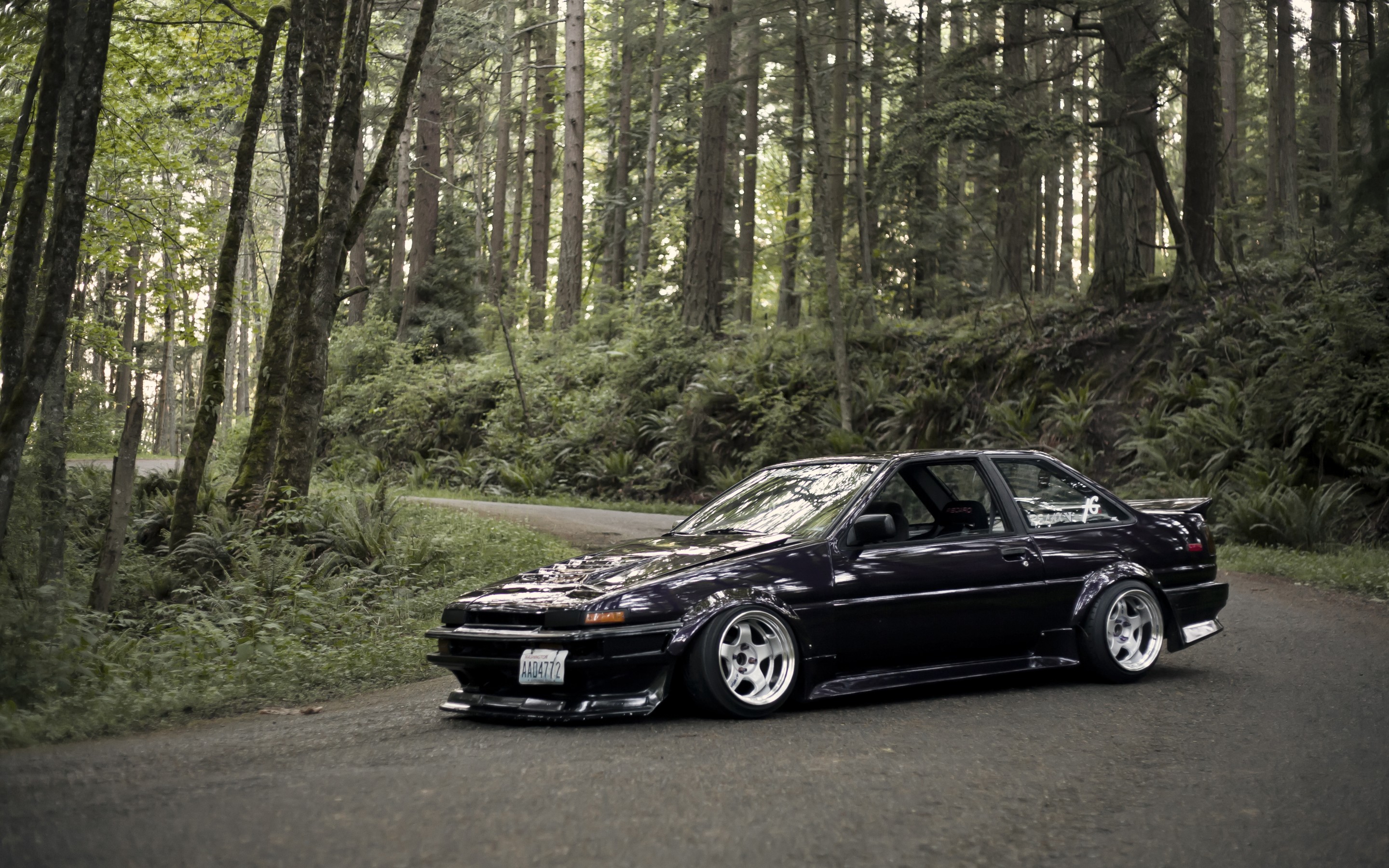 Toyota Corolla AE86 stance black JDM Wallpaper & Background Image