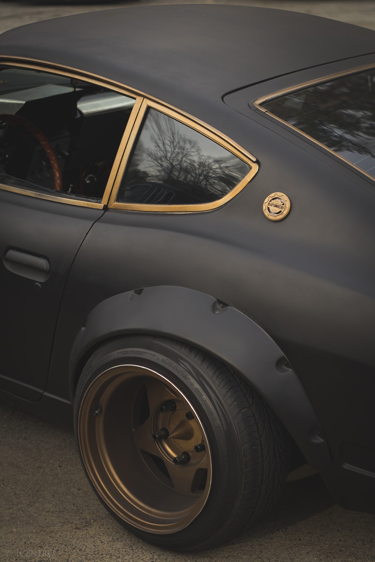 #old school wheels, #tuning, #JDM, #car, #matte black, #Stance, #Datsun 240Z, wallpaper. Mocah HD Wallpaper