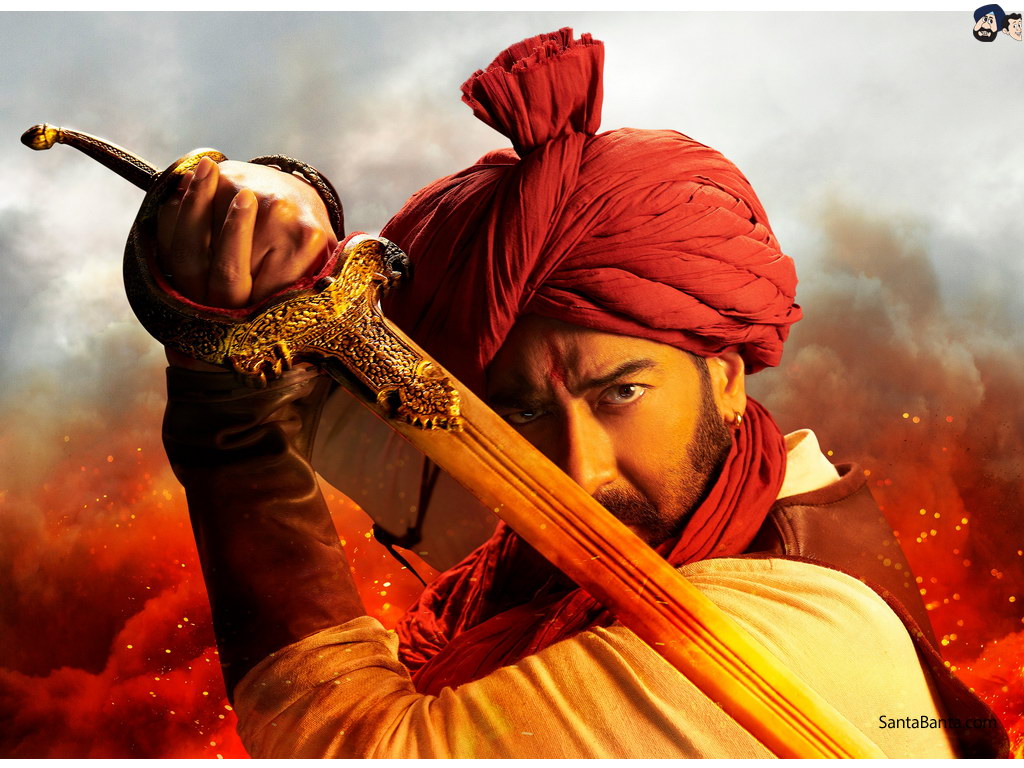 Bollywood movie, Tanhaji The Unsung Warrior starring Ajay Devgn as Tanhaji
