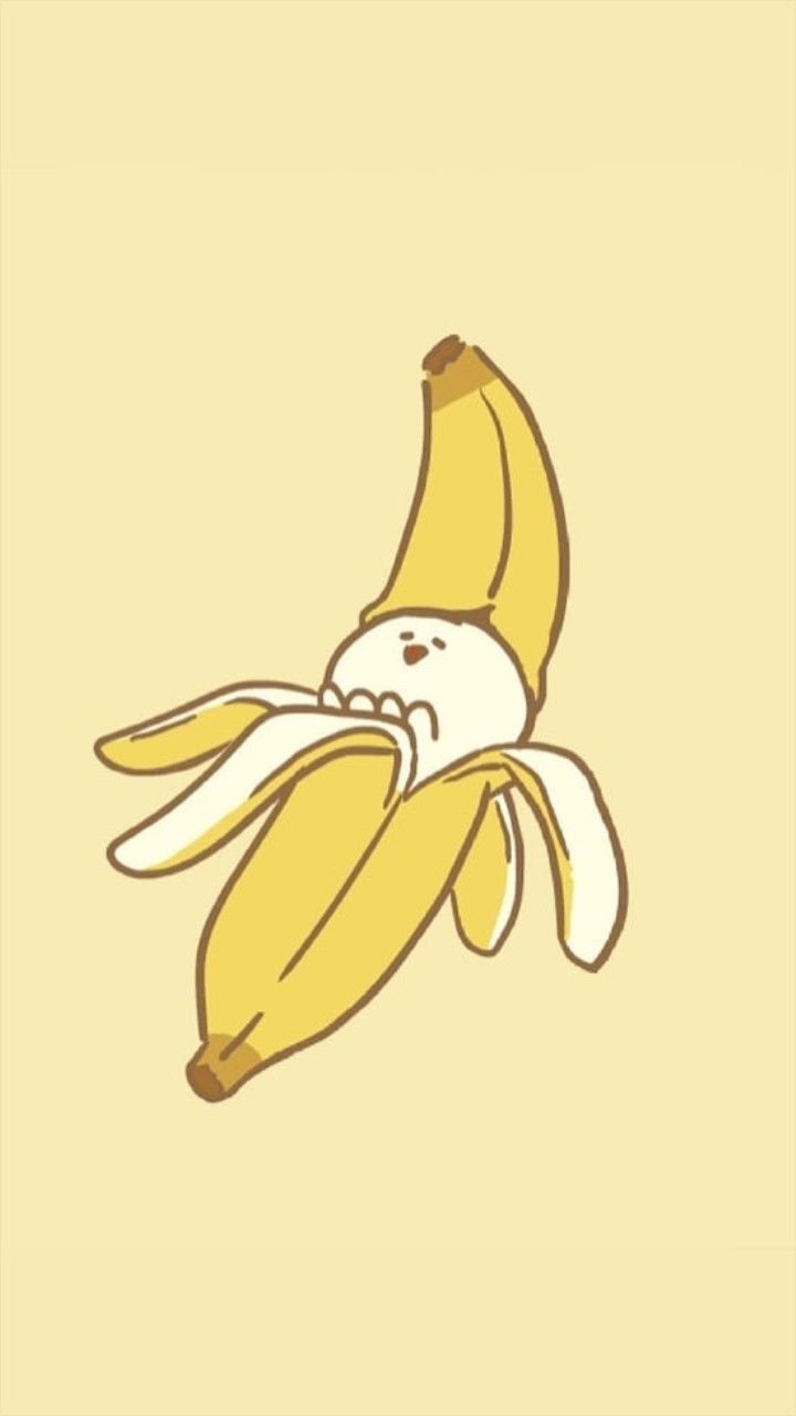 Banana Dow Dow. Cartoon wallpaper, iPhone wallpaper tumblr aesthetic, Simple art