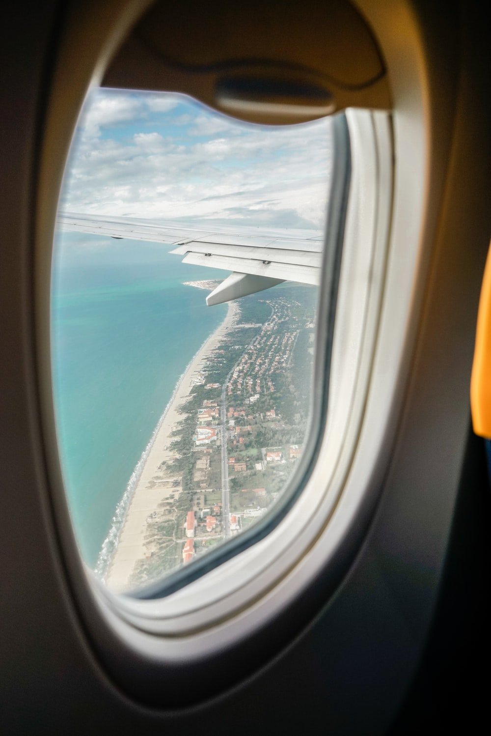 Airplane Window View Picture. Download Free Image