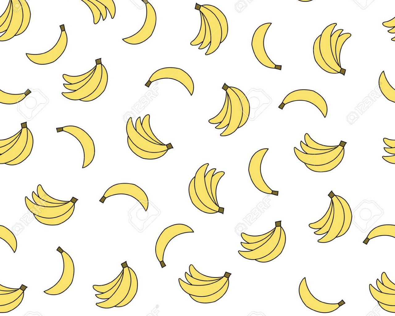 Free download Seamless Pattern With Bananas On White Background Can Be Used [1300x1300] for your Desktop, Mobile & Tablet. Explore Banana Background. Banana Palm Wallpaper, Banana Wallpaper Pattern, Banana Split Wallpaper