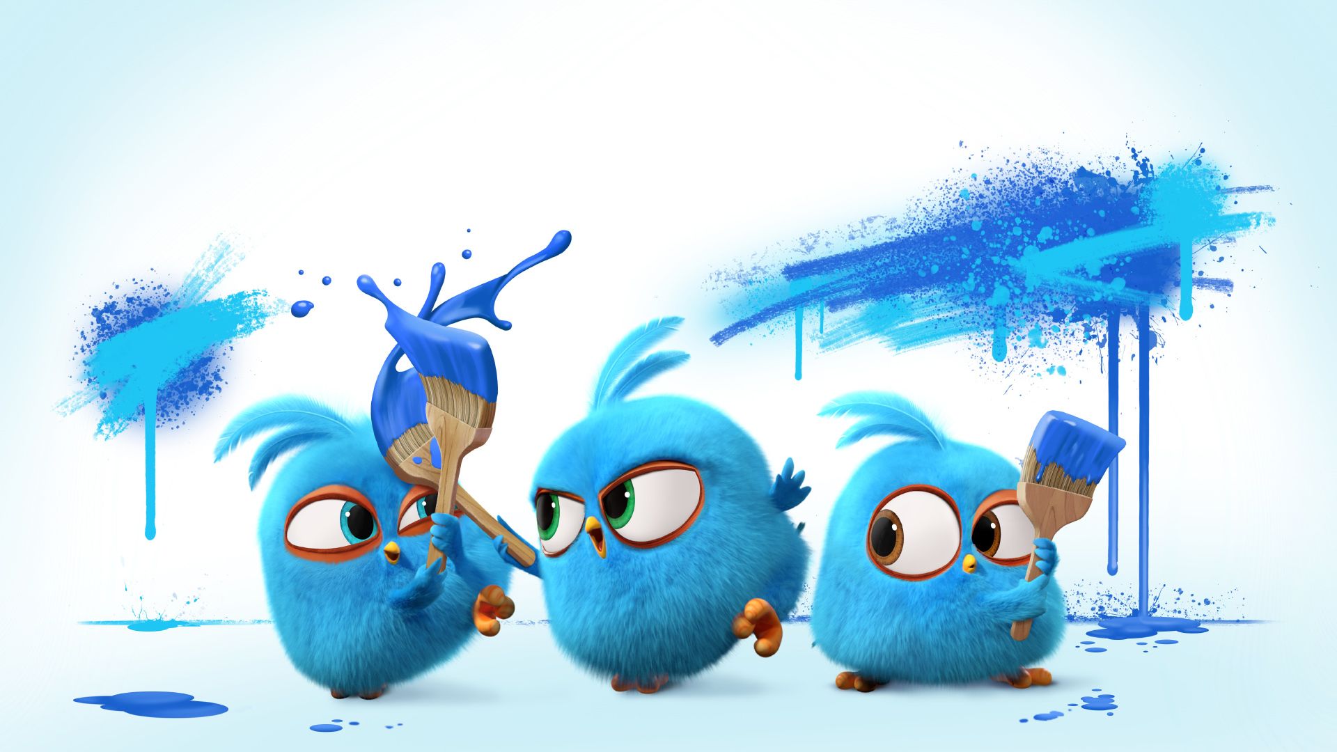 Angry Birds синяя злая птица