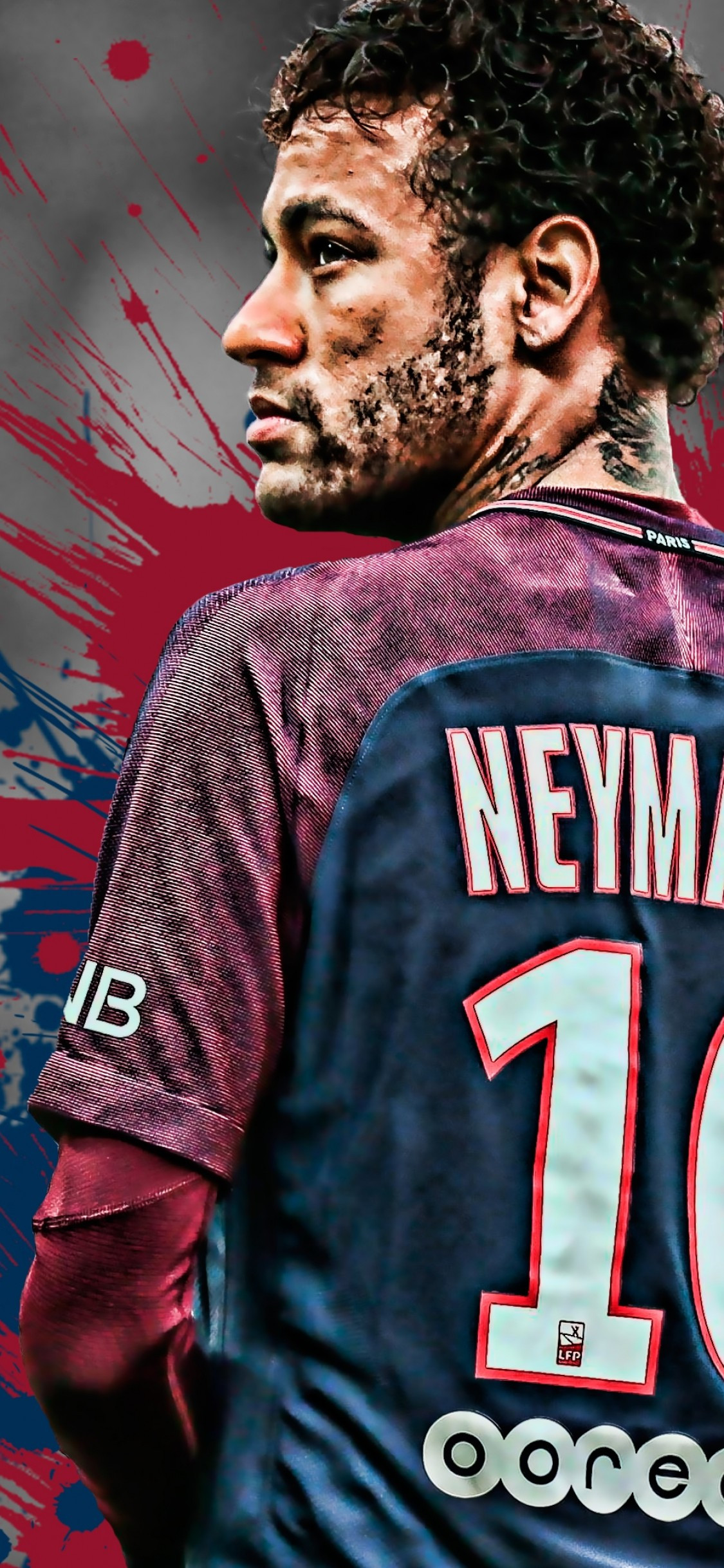 Download 1125x2436 Neymar, Psg, Football Player Wallpaper for iPhone 11 Pro & X