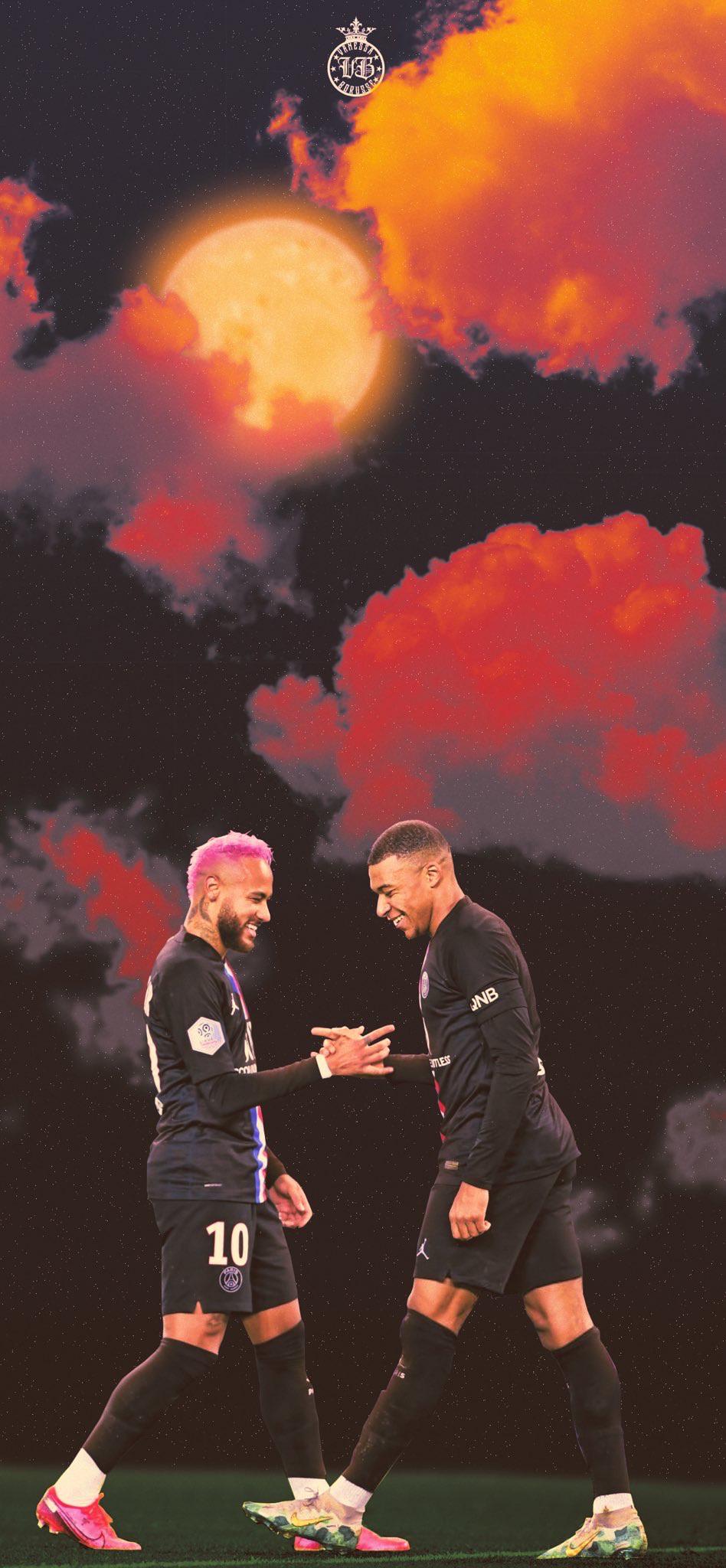 PSG 5 0 Montpellier. After Mbappe's Goal, With Neymar Providing The Assist, This Handshake Happened And I Was Watching It From Row 5 In Parc Des Princes. The Match Was Amazing. Neymar