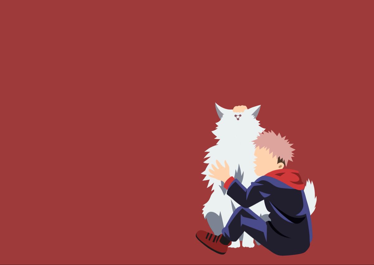 Itadori Yuji / Demon Dogs. Desktop wallpaper art, Cute cartoon wallpaper, Anime computer wallpaper