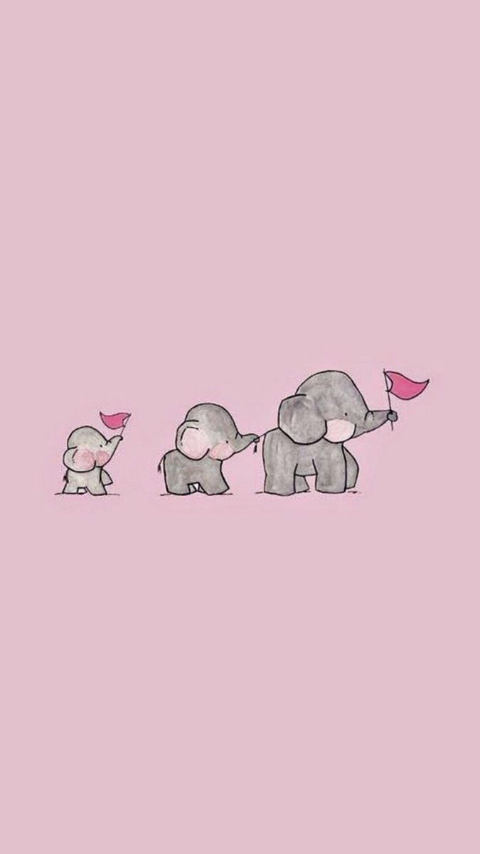Aesthetic Elephant IPhone Wallpaper. Pink wallpaper android, Elephant wallpaper, Baby pink wallpaper iphone