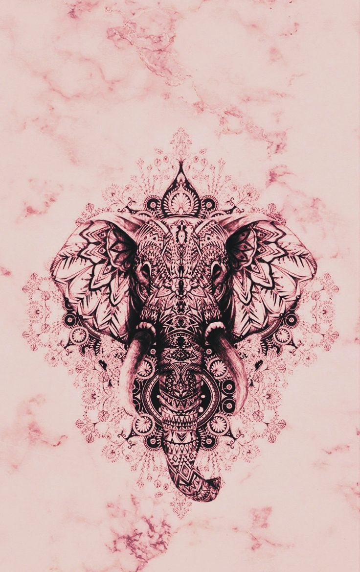 elephant #marble #pink #animal #geomatric #tattoo & Zeichnen - # animal #elephant #geo. Elephant wallpaper, New wallpaper iphone, Wallpaper iphone cute