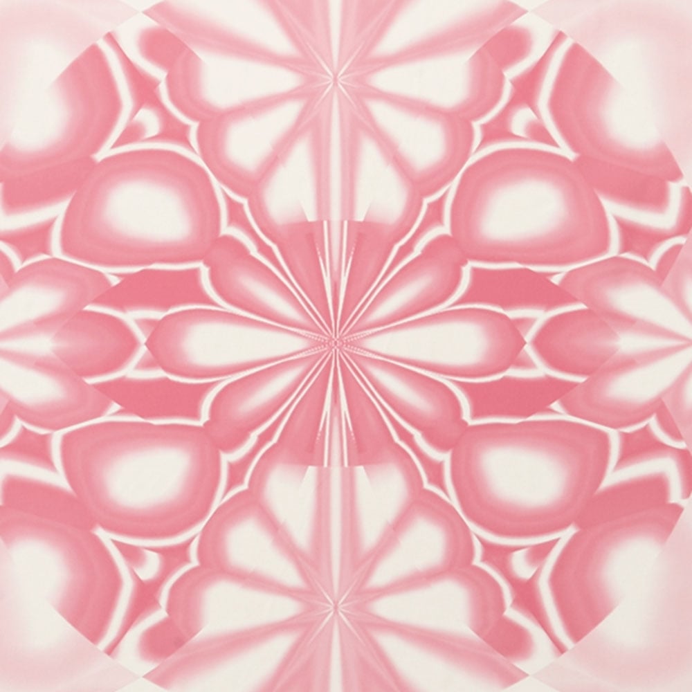 Jocelyn Warner Kaleido Hand Screen Printed Retro Wallpaper Pink (JWP 802) From I Love Wallpaper UK