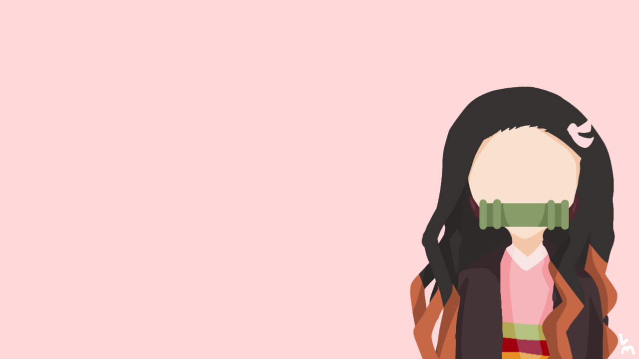 Just Finished Demon Slayer- So. I Made A Crappy Wallpaper Of Nezuko. Enjoy. Drawn By Light_Moonix U Moonlightlyist. Got Proof If Wanted.: DemonSlayerAnime