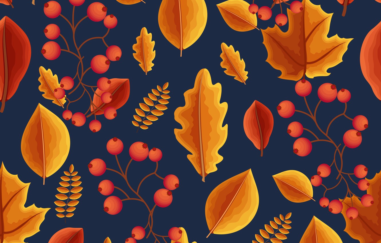 Wallpaper autumn, leaves, background, colorful, background, autumn, pattern, leaves, autumn, seamless image for desktop, section текстуры