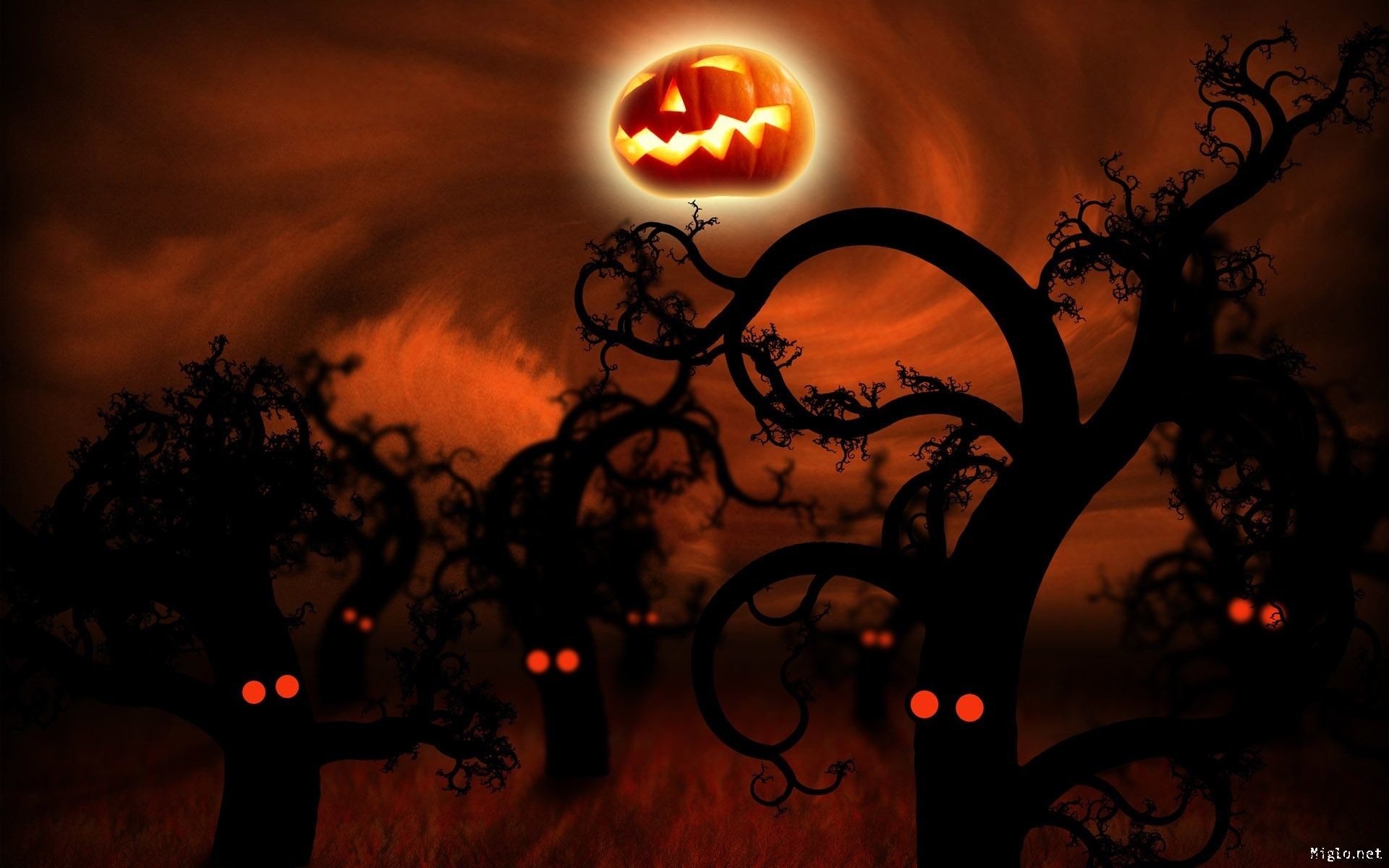 Scary Happy Halloween Wallpaper background picture