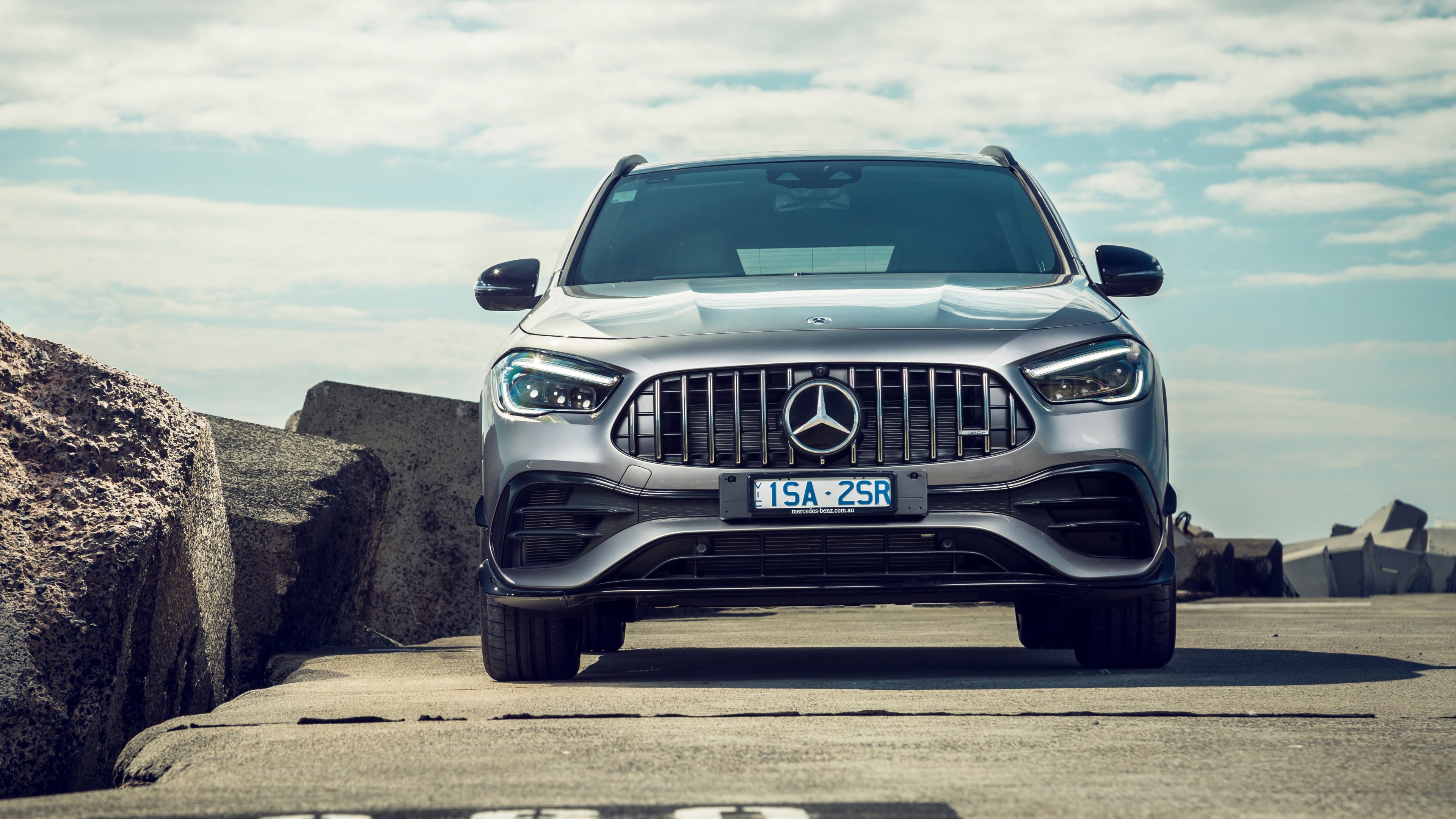 Mercedes AMG GLA 45 S 4MATIC+ Aerodynamic Package 2021 3 4K HD Cars Wallpaper
