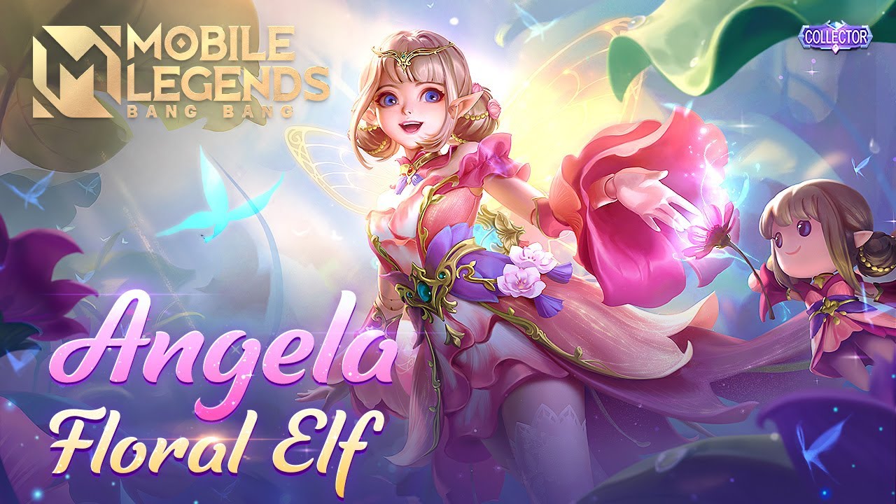 Angela New COLLECTOR Skin. Floral Elf. Mobile Legends: Bang Bang