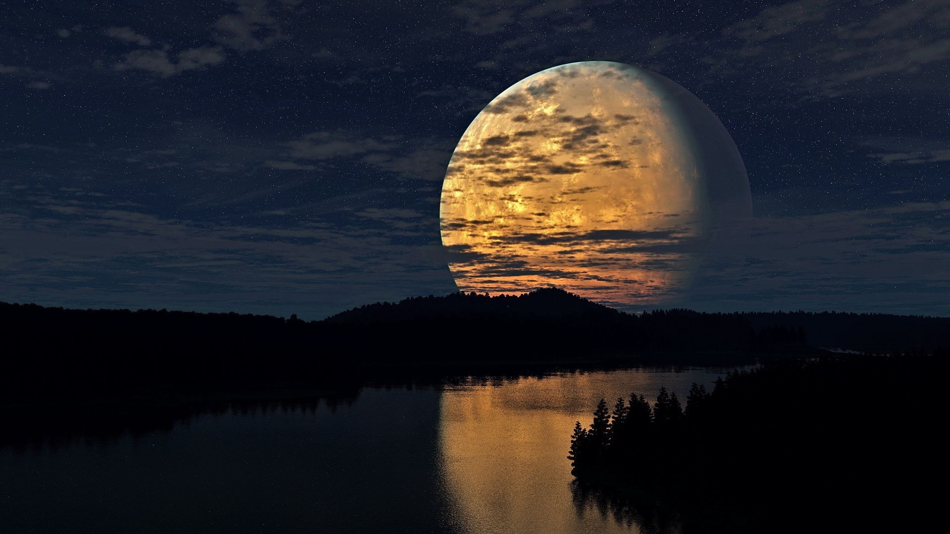 Moon River Wallpaper Free Moon River Background
